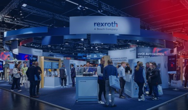 Bild mit Blick auf den Messestand